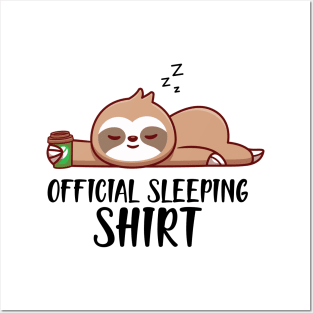 Sloth - Officially Sleeping Shirt Posters and Art